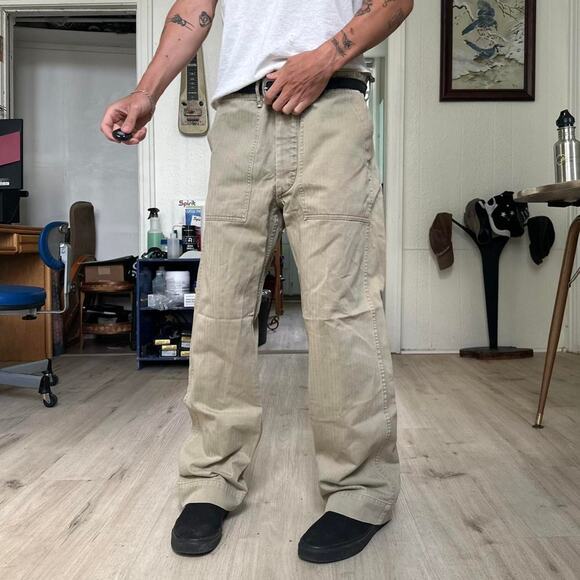 RRL Polo Ralph Lauren Tan Twill Field Fatigue Utility Pant - Picture 2 of 8